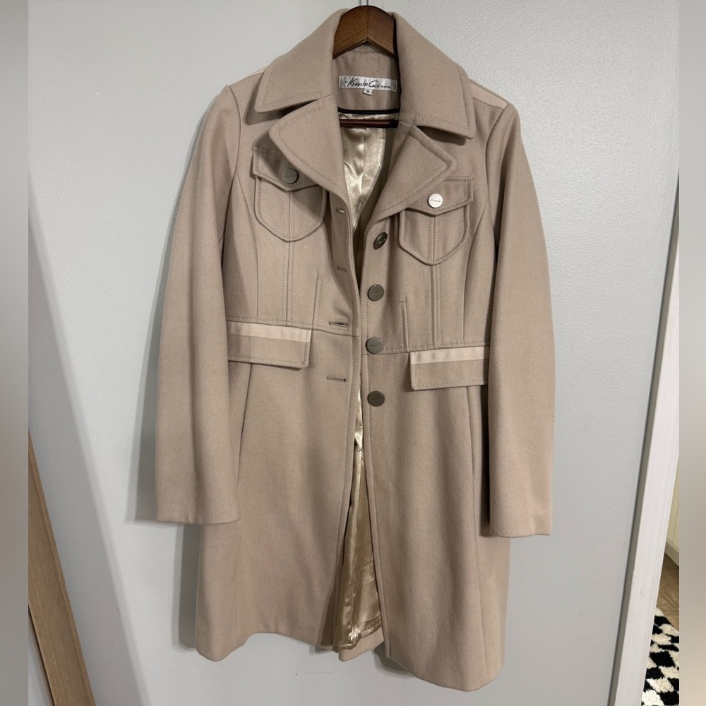 Vintage Kenneth Cole Tan Pea Coat